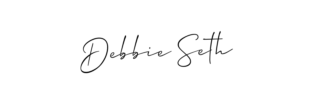 How to Draw Debbie Seth signature style? Allison_Script is a latest design signature styles for name Debbie Seth. Debbie Seth signature style 2 images and pictures png