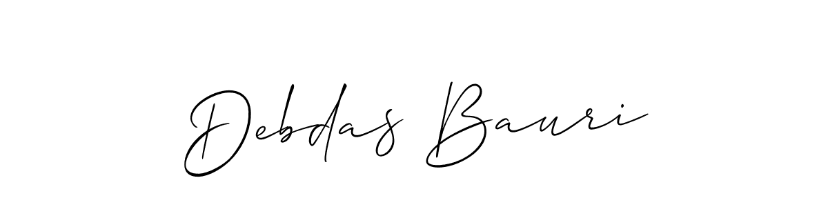 It looks lik you need a new signature style for name Debdas Bauri. Design unique handwritten (Allison_Script) signature with our free signature maker in just a few clicks. Debdas Bauri signature style 2 images and pictures png
