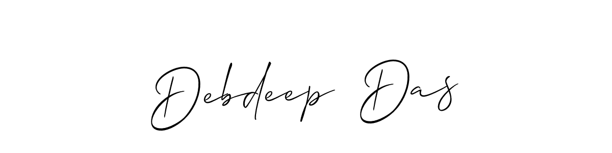 Allison_Script is a professional signature style that is perfect for those who want to add a touch of class to their signature. It is also a great choice for those who want to make their signature more unique. Get Debdeep  Das name to fancy signature for free. Debdeep  Das signature style 2 images and pictures png