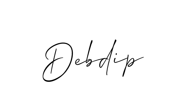 Make a beautiful signature design for name Debdip. With this signature (Allison_Script) style, you can create a handwritten signature for free. Debdip signature style 2 images and pictures png