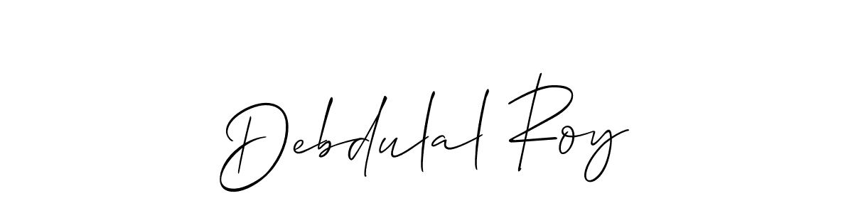 Debdulal Roy stylish signature style. Best Handwritten Sign (Allison_Script) for my name. Handwritten Signature Collection Ideas for my name Debdulal Roy. Debdulal Roy signature style 2 images and pictures png