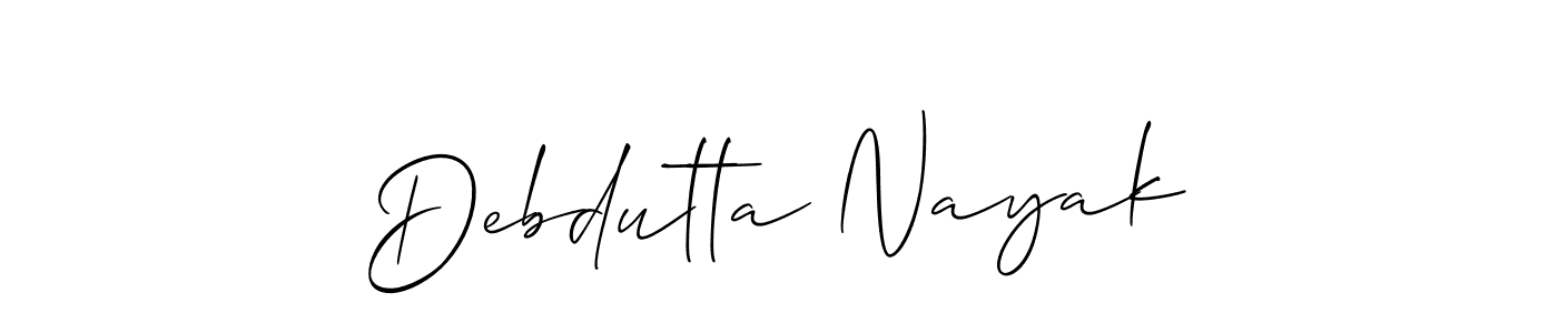 How to Draw Debdutta Nayak signature style? Allison_Script is a latest design signature styles for name Debdutta Nayak. Debdutta Nayak signature style 2 images and pictures png
