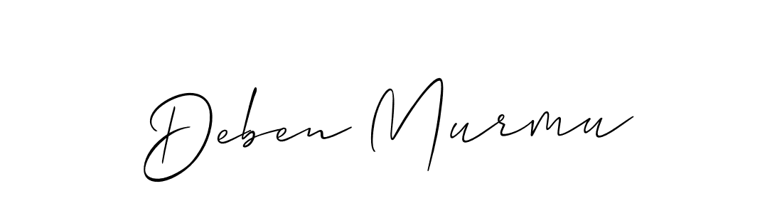 Best and Professional Signature Style for Deben Murmu. Allison_Script Best Signature Style Collection. Deben Murmu signature style 2 images and pictures png