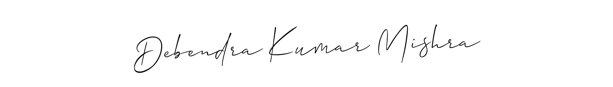 It looks lik you need a new signature style for name Debendra Kumar Mishra. Design unique handwritten (Allison_Script) signature with our free signature maker in just a few clicks. Debendra Kumar Mishra signature style 2 images and pictures png