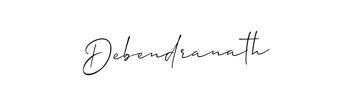 Create a beautiful signature design for name Debendranath. With this signature (Allison_Script) fonts, you can make a handwritten signature for free. Debendranath signature style 2 images and pictures png