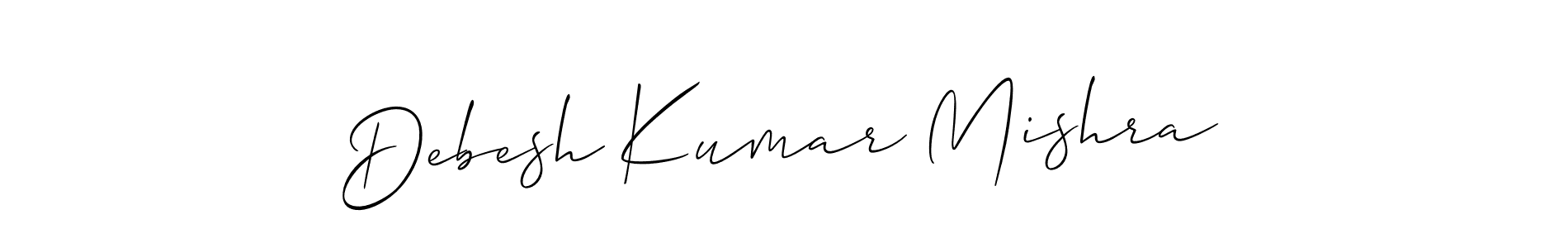 Design your own signature with our free online signature maker. With this signature software, you can create a handwritten (Allison_Script) signature for name Debesh Kumar Mishra. Debesh Kumar Mishra signature style 2 images and pictures png