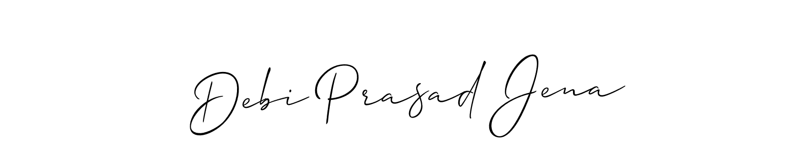 Allison_Script is a professional signature style that is perfect for those who want to add a touch of class to their signature. It is also a great choice for those who want to make their signature more unique. Get Debi Prasad Jena name to fancy signature for free. Debi Prasad Jena signature style 2 images and pictures png