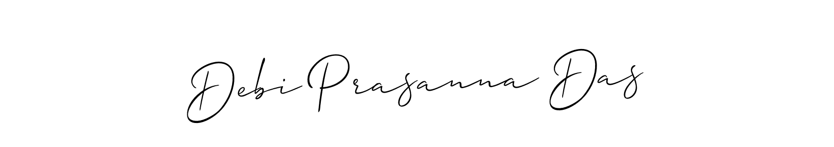 This is the best signature style for the Debi Prasanna Das name. Also you like these signature font (Allison_Script). Mix name signature. Debi Prasanna Das signature style 2 images and pictures png