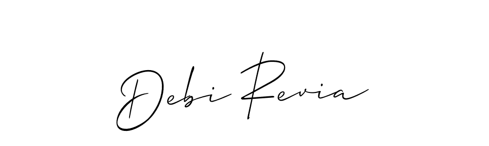 Best and Professional Signature Style for Debi Revia. Allison_Script Best Signature Style Collection. Debi Revia signature style 2 images and pictures png