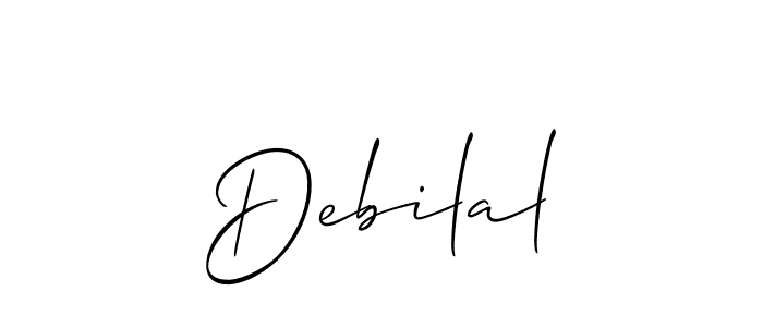 How to make Debilal signature? Allison_Script is a professional autograph style. Create handwritten signature for Debilal name. Debilal signature style 2 images and pictures png
