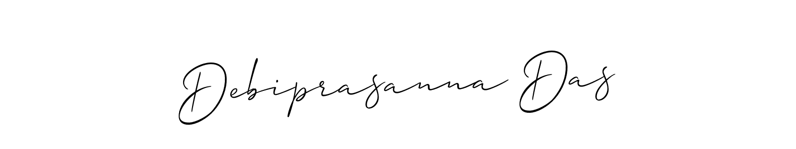Design your own signature with our free online signature maker. With this signature software, you can create a handwritten (Allison_Script) signature for name Debiprasanna Das. Debiprasanna Das signature style 2 images and pictures png