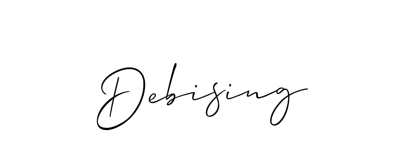 Also we have Debising name is the best signature style. Create professional handwritten signature collection using Allison_Script autograph style. Debising signature style 2 images and pictures png