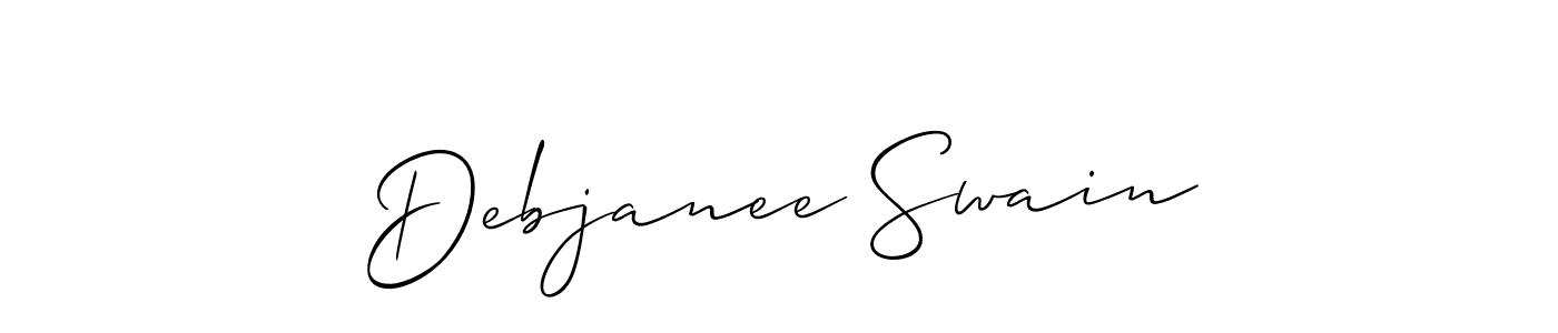 Also we have Debjanee Swain name is the best signature style. Create professional handwritten signature collection using Allison_Script autograph style. Debjanee Swain signature style 2 images and pictures png