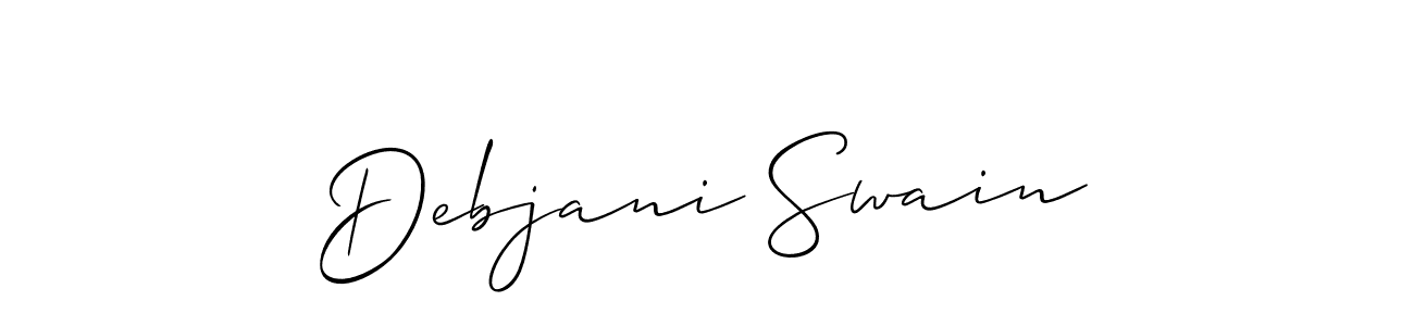Debjani Swain stylish signature style. Best Handwritten Sign (Allison_Script) for my name. Handwritten Signature Collection Ideas for my name Debjani Swain. Debjani Swain signature style 2 images and pictures png