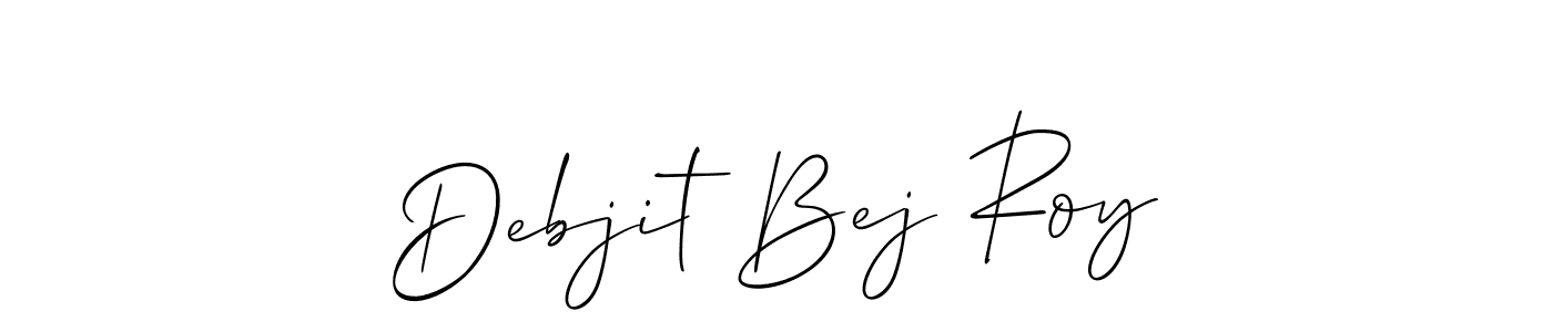 Make a beautiful signature design for name Debjit Bej Roy. With this signature (Allison_Script) style, you can create a handwritten signature for free. Debjit Bej Roy signature style 2 images and pictures png