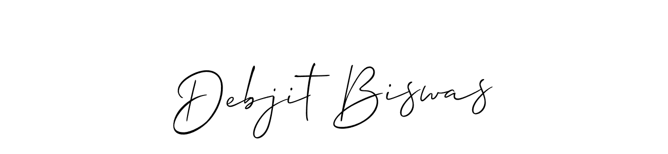 How to make Debjit Biswas signature? Allison_Script is a professional autograph style. Create handwritten signature for Debjit Biswas name. Debjit Biswas signature style 2 images and pictures png