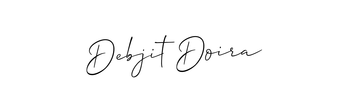 Use a signature maker to create a handwritten signature online. With this signature software, you can design (Allison_Script) your own signature for name Debjit Doira. Debjit Doira signature style 2 images and pictures png