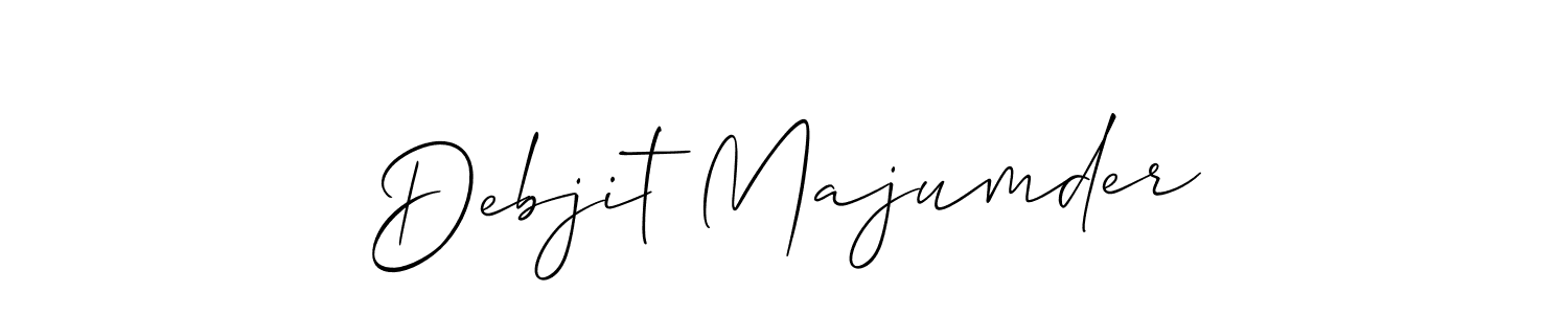 How to make Debjit Majumder name signature. Use Allison_Script style for creating short signs online. This is the latest handwritten sign. Debjit Majumder signature style 2 images and pictures png