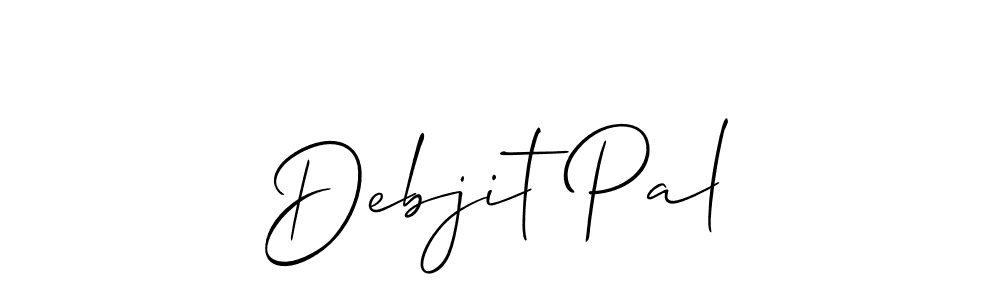 It looks lik you need a new signature style for name Debjit Pal. Design unique handwritten (Allison_Script) signature with our free signature maker in just a few clicks. Debjit Pal signature style 2 images and pictures png