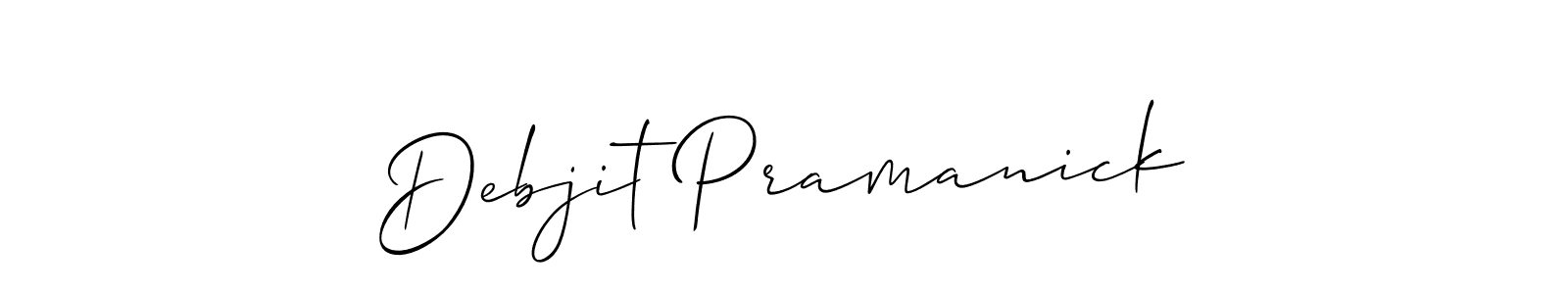 This is the best signature style for the Debjit Pramanick name. Also you like these signature font (Allison_Script). Mix name signature. Debjit Pramanick signature style 2 images and pictures png