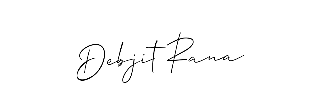 How to make Debjit Rana name signature. Use Allison_Script style for creating short signs online. This is the latest handwritten sign. Debjit Rana signature style 2 images and pictures png