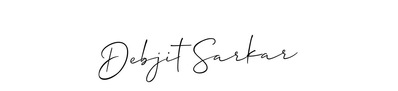 if you are searching for the best signature style for your name Debjit Sarkar. so please give up your signature search. here we have designed multiple signature styles  using Allison_Script. Debjit Sarkar signature style 2 images and pictures png