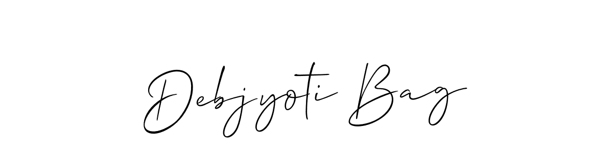 Best and Professional Signature Style for Debjyoti Bag. Allison_Script Best Signature Style Collection. Debjyoti Bag signature style 2 images and pictures png