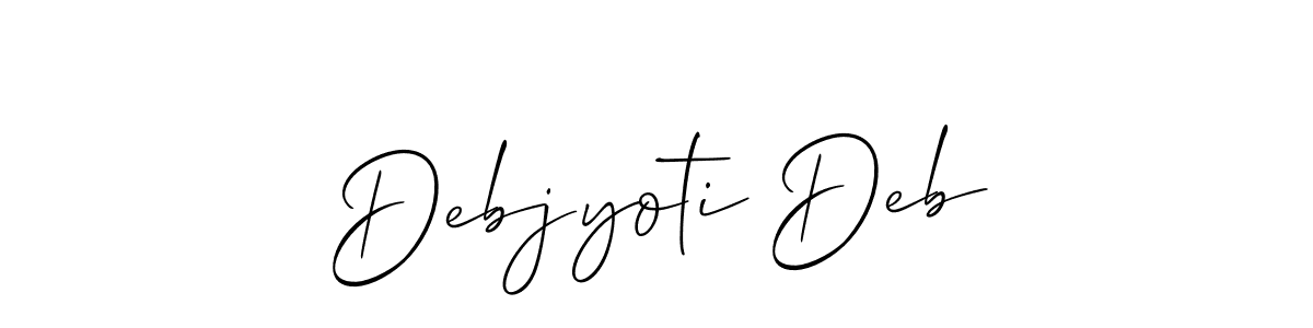 Similarly Allison_Script is the best handwritten signature design. Signature creator online .You can use it as an online autograph creator for name Debjyoti Deb. Debjyoti Deb signature style 2 images and pictures png