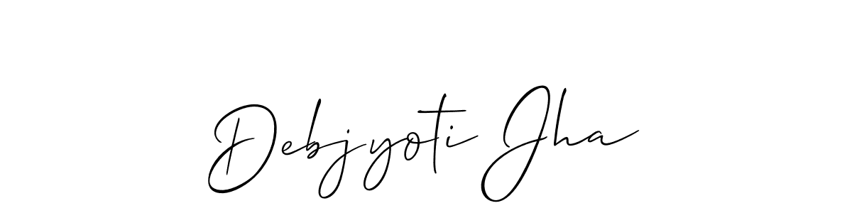 Make a beautiful signature design for name Debjyoti Jha. Use this online signature maker to create a handwritten signature for free. Debjyoti Jha signature style 2 images and pictures png