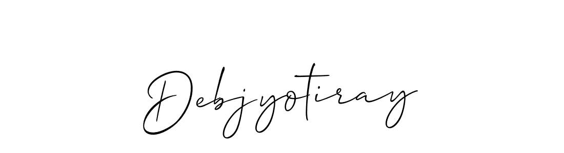 Also we have Debjyotiray name is the best signature style. Create professional handwritten signature collection using Allison_Script autograph style. Debjyotiray signature style 2 images and pictures png