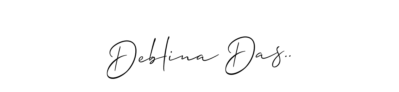 Make a beautiful signature design for name Deblina Das... Use this online signature maker to create a handwritten signature for free. Deblina Das.. signature style 2 images and pictures png