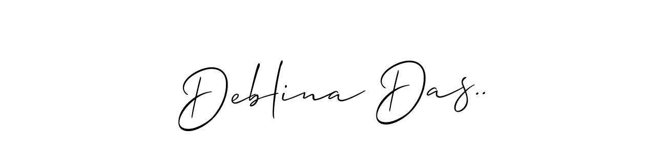 How to make Deblina Das.. signature? Allison_Script is a professional autograph style. Create handwritten signature for Deblina Das.. name. Deblina Das.. signature style 2 images and pictures png