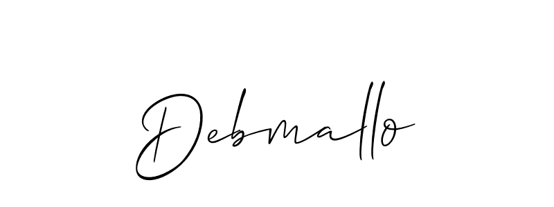 How to Draw Debmallo signature style? Allison_Script is a latest design signature styles for name Debmallo. Debmallo signature style 2 images and pictures png
