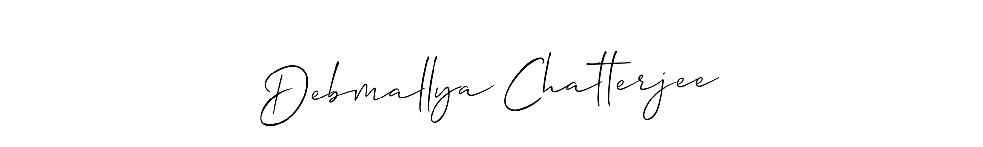Debmallya Chatterjee stylish signature style. Best Handwritten Sign (Allison_Script) for my name. Handwritten Signature Collection Ideas for my name Debmallya Chatterjee. Debmallya Chatterjee signature style 2 images and pictures png