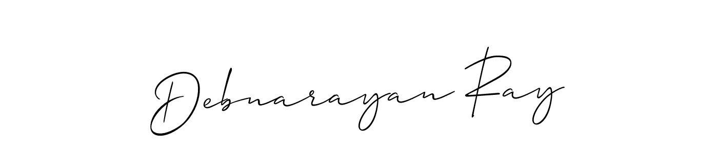 Debnarayan Ray stylish signature style. Best Handwritten Sign (Allison_Script) for my name. Handwritten Signature Collection Ideas for my name Debnarayan Ray. Debnarayan Ray signature style 2 images and pictures png