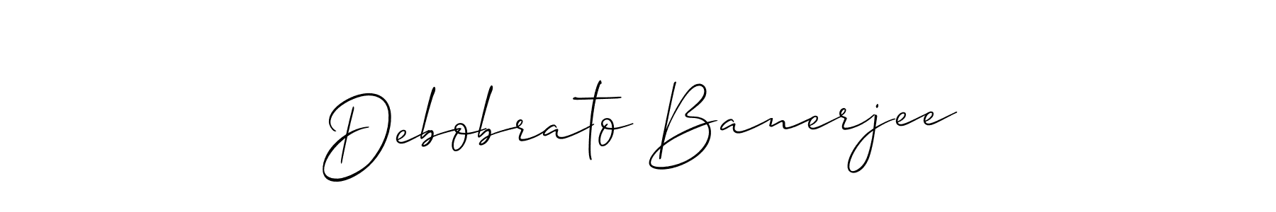 Once you've used our free online signature maker to create your best signature Allison_Script style, it's time to enjoy all of the benefits that Debobrato Banerjee name signing documents. Debobrato Banerjee signature style 2 images and pictures png