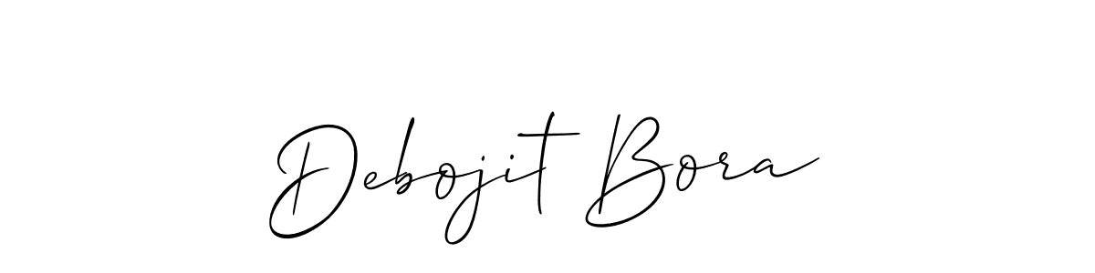 Also You can easily find your signature by using the search form. We will create Debojit Bora name handwritten signature images for you free of cost using Allison_Script sign style. Debojit Bora signature style 2 images and pictures png