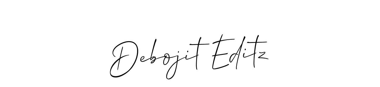 if you are searching for the best signature style for your name Debojit Editz. so please give up your signature search. here we have designed multiple signature styles  using Allison_Script. Debojit Editz signature style 2 images and pictures png