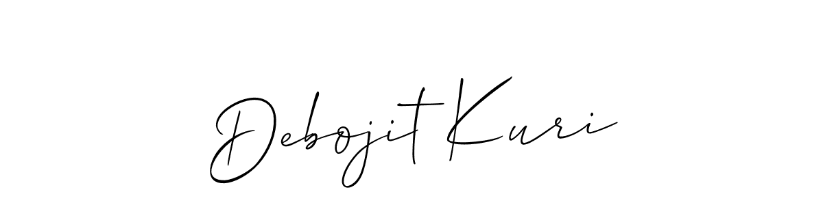 The best way (Allison_Script) to make a short signature is to pick only two or three words in your name. The name Debojit Kuri include a total of six letters. For converting this name. Debojit Kuri signature style 2 images and pictures png