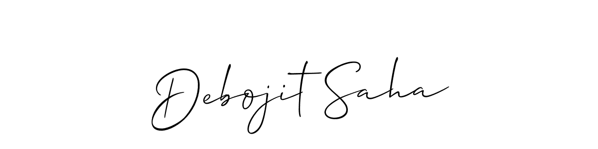 Also we have Debojit Saha name is the best signature style. Create professional handwritten signature collection using Allison_Script autograph style. Debojit Saha signature style 2 images and pictures png