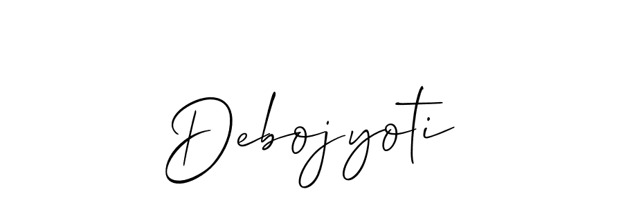 Debojyoti stylish signature style. Best Handwritten Sign (Allison_Script) for my name. Handwritten Signature Collection Ideas for my name Debojyoti. Debojyoti signature style 2 images and pictures png