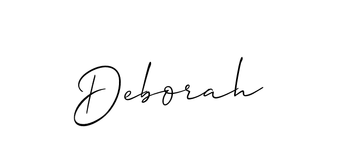 Similarly Allison_Script is the best handwritten signature design. Signature creator online .You can use it as an online autograph creator for name Deborah. Deborah signature style 2 images and pictures png