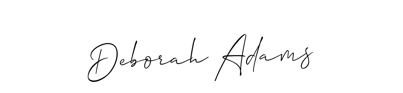 Also we have Deborah Adams name is the best signature style. Create professional handwritten signature collection using Allison_Script autograph style. Deborah Adams signature style 2 images and pictures png