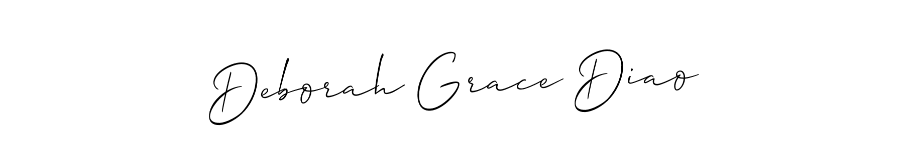 How to make Deborah Grace Diao signature? Allison_Script is a professional autograph style. Create handwritten signature for Deborah Grace Diao name. Deborah Grace Diao signature style 2 images and pictures png