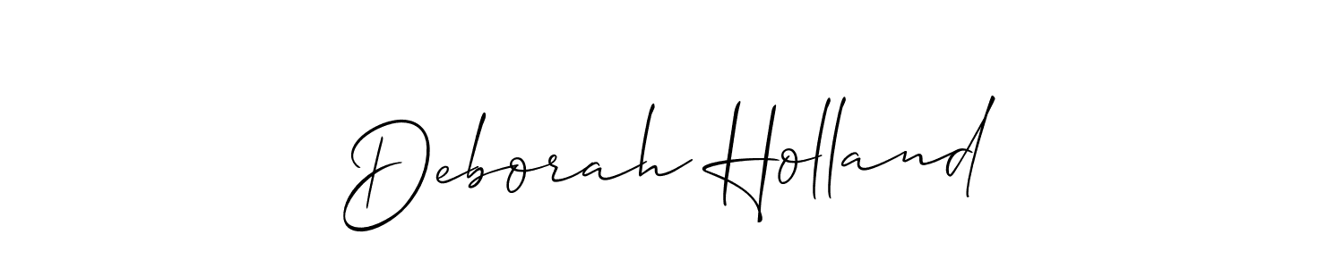 Best and Professional Signature Style for Deborah Holland. Allison_Script Best Signature Style Collection. Deborah Holland signature style 2 images and pictures png