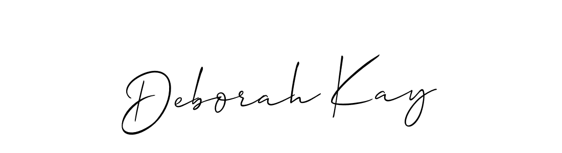 How to make Deborah Kay signature? Allison_Script is a professional autograph style. Create handwritten signature for Deborah Kay name. Deborah Kay signature style 2 images and pictures png