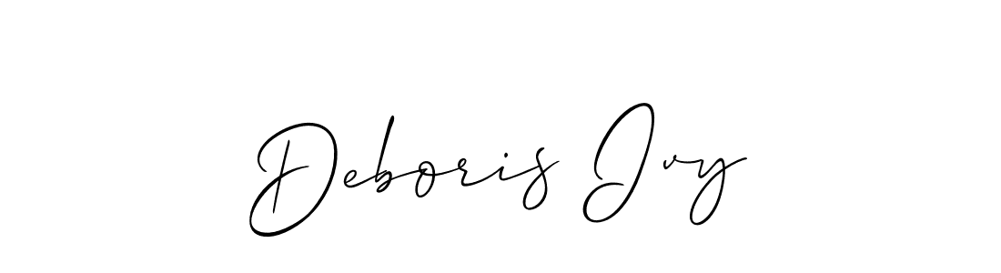 How to make Deboris Ivy signature? Allison_Script is a professional autograph style. Create handwritten signature for Deboris Ivy name. Deboris Ivy signature style 2 images and pictures png