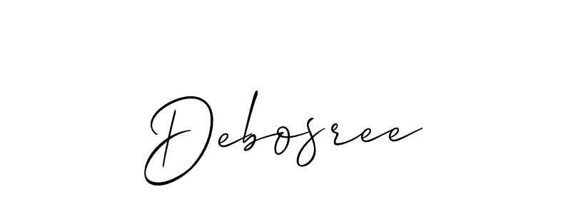 Once you've used our free online signature maker to create your best signature Allison_Script style, it's time to enjoy all of the benefits that Debosree name signing documents. Debosree signature style 2 images and pictures png