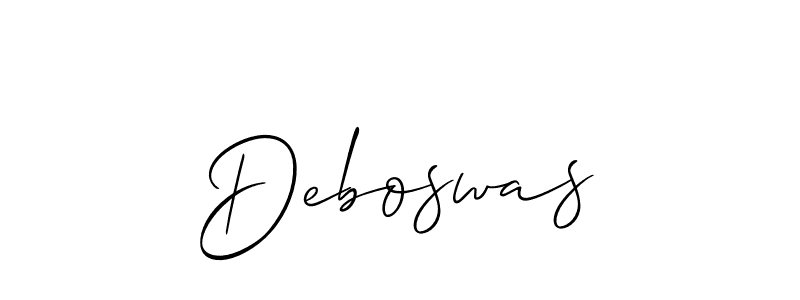 Create a beautiful signature design for name Deboswas. With this signature (Allison_Script) fonts, you can make a handwritten signature for free. Deboswas signature style 2 images and pictures png