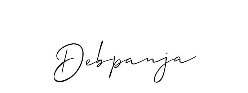 Make a short Debpanja signature style. Manage your documents anywhere anytime using Allison_Script. Create and add eSignatures, submit forms, share and send files easily. Debpanja signature style 2 images and pictures png